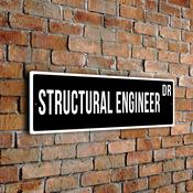 Structural Engineer Street Sign image