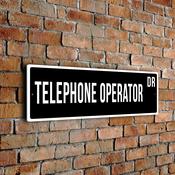 Telephone Operator Street Sign image