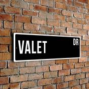 Valet Street Sign image