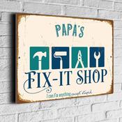 Papa's Fixit Shop Sign image