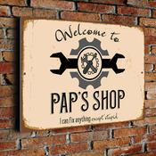 Pap's Shop Sign image