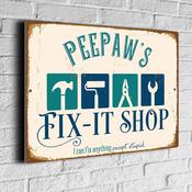 Peepaw's Fixit Shop Sign image