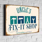Uncle's Fixit Shop Sign image