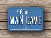 Classic Style Man Cave Sign – Unique Gift, Vintage Metal Sign, Full Color UV Print, Weather Ready Aluminum Composite, Indoor Outdoor Use - 16-x-12 / 