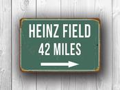 Heinz Field Stadium Sign Vintage Style - 24-x-8-inches