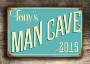Custom Man Cave Sign – Unique Gift, Vintage Aluminum Composite, Full Color UV Print, Durable Aluminum Composite, High Humidity Ready -  / 14-x-10