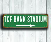 TCF Bank Stadium Sign Vintage Style - 24-x-8-inches