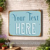 Create Your Own Vintage Sign – Custom Design Text and Colors, UV Protected Full Color Print, Weatherproof Aluminum Composite, Indoor/Outdoor Use - 36-x-24-inches-915mm-x-610mm