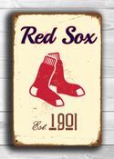 Boston Red Sox Sign - Fenway Park Heritage Metal Plate, Fade Proof Architectural Grade Coating, Iconic BoSox Decor, Traditional Garage Gift - 20-x-14-inches