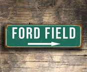 Ford Field Sign Vintage style - 20-x-6-inches image