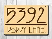 Custom Address Signs –  Aluminum Composite House Numbers, Full Color UV Protected Print, Indoor Outdoor Use, Easy Mount Pre-Drilled Holes - 36-x-24-inches