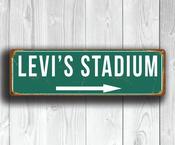 Levi's Stadium Sign Vintage style - 36-x-12-inches