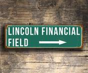Lincoln Financial Field Stadium Sign - 36-x-12-inches