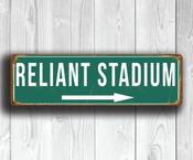 Reliant Stadium Sign Vintage style - 20-x-6-inches