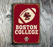 BOSTON COLLEGE EAGLES SIGN – Vintage Sports Bar Wall Decor, Full Color UV Print, Durable Aluminum Composite Metal Finish, Indoor Outdoor Rated - 9-x-6