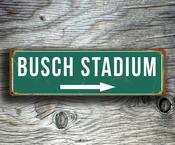 BUSCH STADIUM SIGN -  / 36-x-12-inches