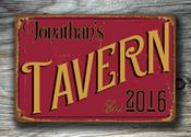 Custom Tavern Sign – Unique Gift, Vintage Wall Decor, UV Protected Print, Durable Aluminum Composite, Indoor Outdoor Use - 14-x-10