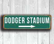 DODGER STADIUM Sign -  / 20-x-6-inches