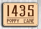 Address Number Sign – Full Color UV Protected Print, Weather Ready Aluminum Composite, House Numbers, Outdoor Ready, Easy Mount Pre-Drilled Holes - 9-x-6-inches