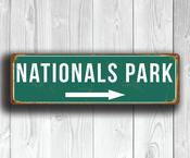 NATIONALS PARK SIGN -  / 12-x-4-inches