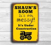 Personalized Boys Room Sign – Classic Vintage Wall Sign, Full Color UV Protected Print, Aluminum Composite, Two Pre-Drilled Mounting Holes - 9-x-6
