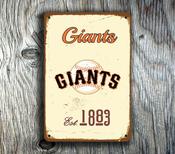 San Francisco Giants Sign - Oracle Park Heritage Plaque, Vibrant Orange &amp; Black, Scuff Resistant Surface, Authentic Giants Era Decorative Sign - 9-x-6