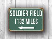 Soldier Field Stadium - Personalized Highway Sign - 14-x-10inches