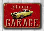 Customizable Camaro Garage Sign – Vintage Style Wall Art, UV Protected Aluminum Composite, Gift for Chevy Enthusiasts - 9-x-6