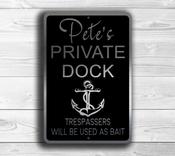 Custom Private Dock Sign – Thoughtful Gift, Vintage Aluminum Composite, UV Protected Print, Weather Ready Aluminum Composite, High Humidity Ready - 36-x-24-inches