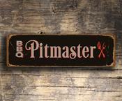 Bbq Pitmaster Sign - Bbq Signs – Thoughtful Gift, Vintage Wall Decor, UV Protected Print, Durable Aluminum Composite, Indoor Outdoor Use - 12-x-4-inches