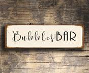 Bubbles Bar Sign - Wedding Signs - 36-x-12-inches