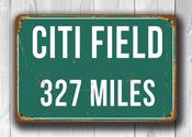 Citi Field Miles Sign - 36-x-24-inches