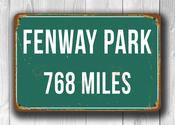 Fenway Park Stadium Sign - 9-x-6-inches