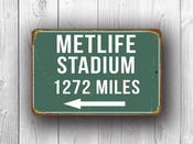 Personalized Metlife Stadium Sign - 20-x-14-inches
