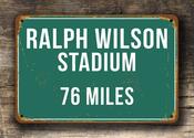 Personalized Ralph Wilson Miles Sign - 14-x-10inches image