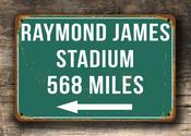 Raymond James Distance Sign - 9-x-6-inches