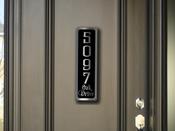 Custom Address Sign – Classic Vintage Wall Sign, UV Protected Fade Resistant Print, Durable Aluminum Composite, Easy Install Punched Holes - 12-x-4-inches
