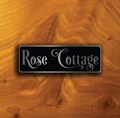 Custom House Nameplate Sign - 18-x-6-inches