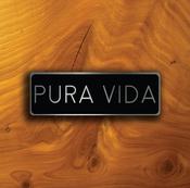 Custom Modern House Nameplate Sign – Vintage Style Business Sign, Full Color UV Print, Aluminum Composite, Punched Holes Easy Mount - 18-x-6-inches