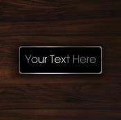 Custom Modern Sign - 12-x-4-inches
