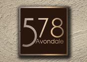 Modern House Numbers - 8-x-8-inches