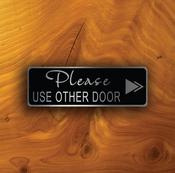 Please use the other Door Sign – Retro Business Wall Sign, UV Protected Fade Resistant Print, Durable Aluminum Composite, Easy Install Punched Holes - 12-x-4-inches