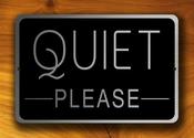 Quiet Please Sign – Vintage Style Business Sign, UV Protected Fade Resistant Print, Durable Aluminum Composite, Punched Holes Easy Mount - 18-x-6-inches