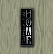 There's No Place Like Home Sign – Vintage Decorative Wall Plaque, Full Color UV Protected Print, Durable Aluminum Composite, Indoor Outdoor Use - 18-x-6-inches