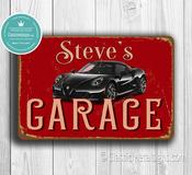 Personalized Alfa Romeo Garage Sign – Italian Car Decor, Vintage Wall Art, Weather-Ready Aluminum Composite Plaque - 9-x-6