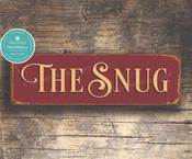 The Snug Sign – Handmade in Ireland, Traditional Lettering, Authentic Irish Gifts, Durable UV Protected Signs - 36-x-12-inches