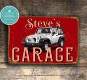 Personalized Jeep Wrangler Sport Sign – Custom 4x4 Wall Art, UV Protected Print, Weather-Ready Aluminum Decor - 9-x-6