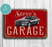 Personalized Mazda Garage Sign – JDM Style Wall Art, High-Humidity Ready, UV Protected Aluminum Composite Plaque - 14-x-10