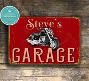 Personalized Triumph Garage Sign – British Classic Motorcycle Decor, High-Humidity Ready, Durable Aluminum Print - 9-x-6