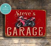 Personalized Yamaha Garage Sign – Revs Your Heart Wall Decor, Indoor Outdoor Use, Durable UV Protected Metal Art - 9-x-6